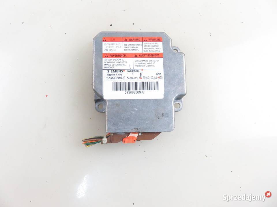 MODUŁ AIRBAG SUZUKI SWIFT III MZ EZ 3891062J11 osobowe