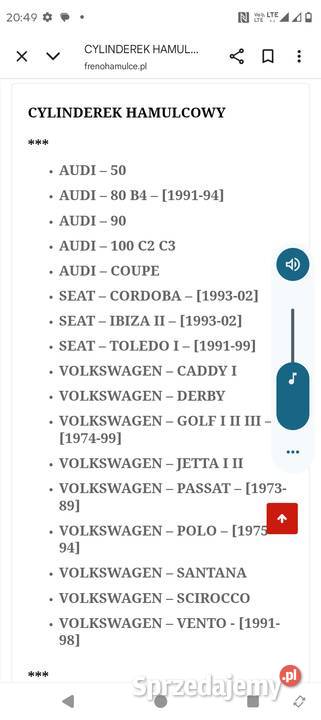 Dwa nowe tłoczki hamulcowe hart 217949 VW osobowe Wrocław