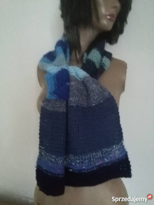 Ręczna praca NIETUZINKOWY szal szalik komin Uniseks Pozostałe Gdynia