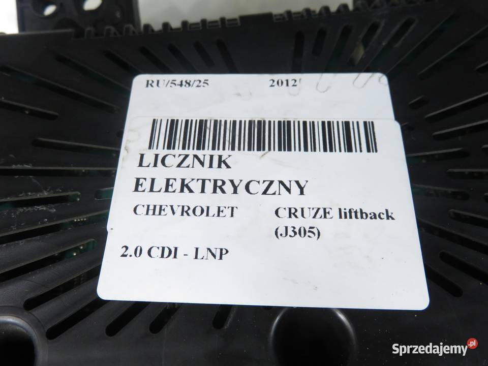 LICZNIK CHEVROLET CRUZE J305 20 Dsl LNP 95472851 Liczniki i zegary