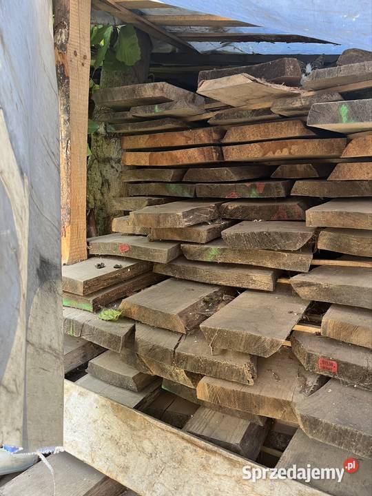 Dąb suchy grubość 50 mm sezonowany 4 lata Piotrków Trybunalski