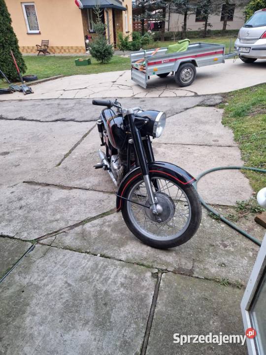 Motocykl panonia z 60 lat z koszem łańcuch Szczecinek