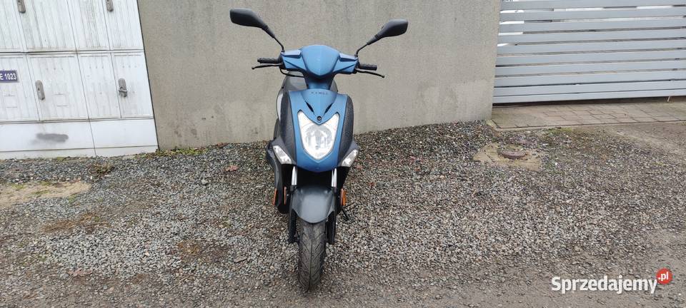 Skuter Kymco Agility 50 4t 2022 niebieski czarny nieuszkodzony mazowieckie Warszawa