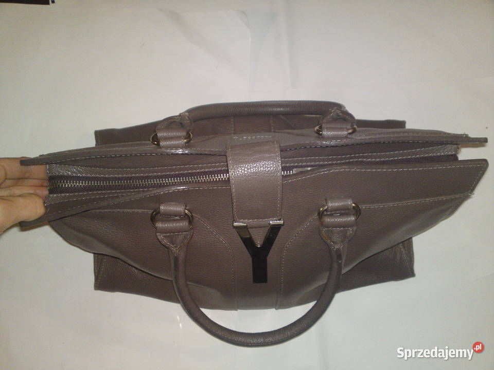 Torebka torba na ramię popielata szara elegancka 36cm dolnośląskie Wrocław