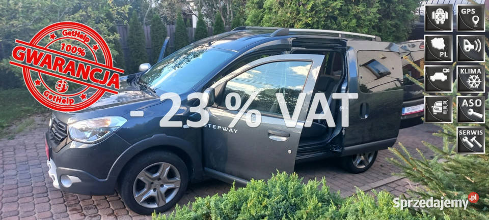 Dacia Dokker Stepway Navi Kamera cofania Salon Gdańsk