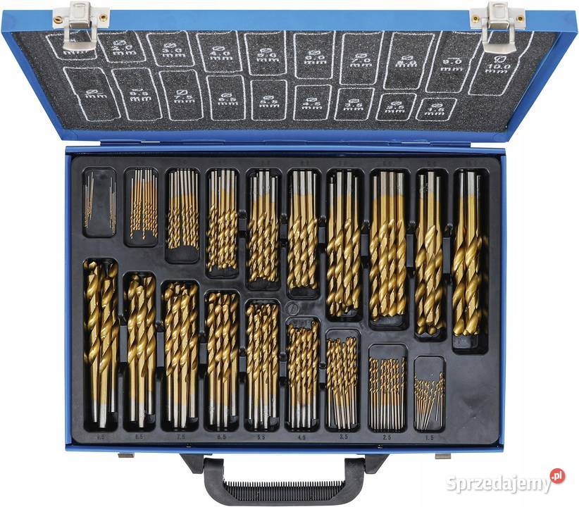 Wiertła tytanowe wiertło HSSTIN zestaw 170 Mierzyn