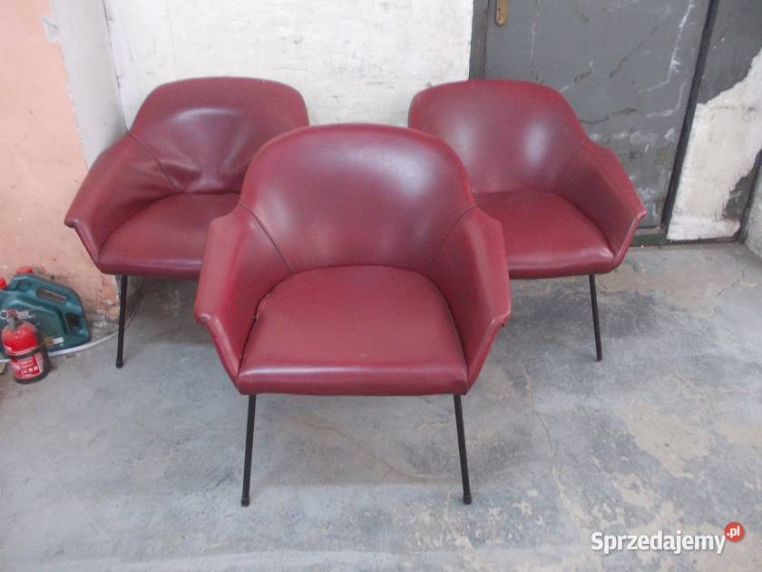 Stare fotele muszelki patyczaki PRL vintage Bielsko-Biała