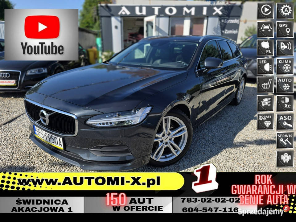 Volvo V90 Super stan12Gwarancja Automat Udok Samochody osobowe Świdnica