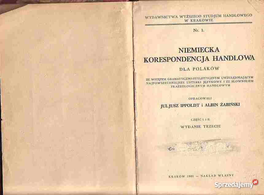 415 NIEMIECKA KORESPONDENCJA HANDLOWA POLAKÓW WS Czyrna