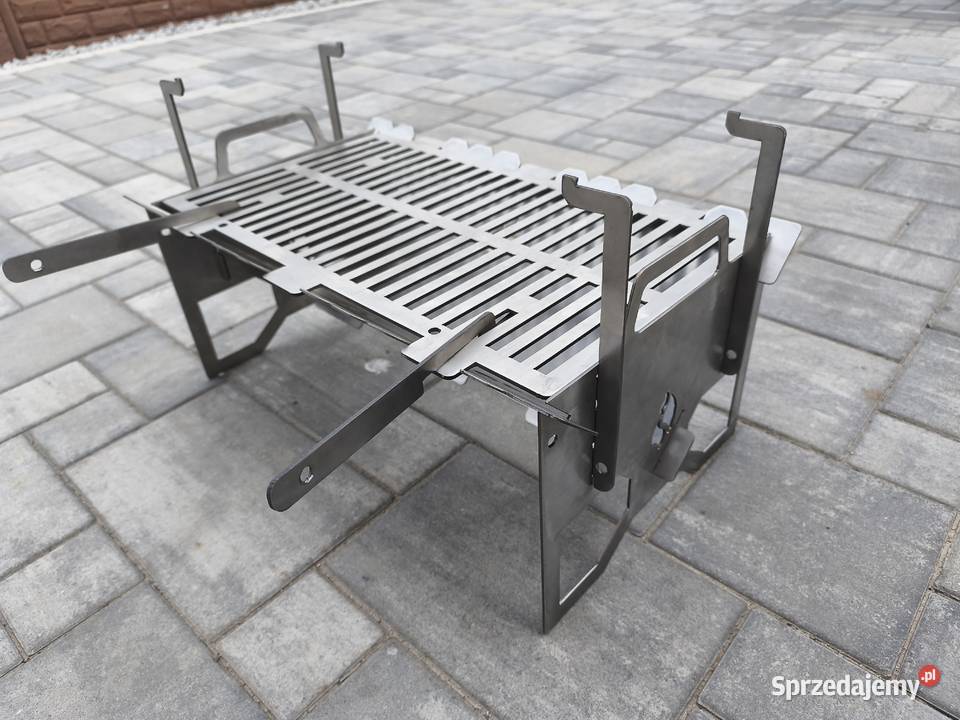Grill nierdzewny składany turystyczny w plener Grille węglowe