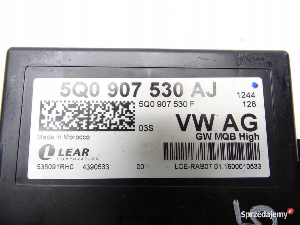 MODUŁ STEROWNIK GATEWAY 5Q0907530AJ LEON III Komputery sprzedam