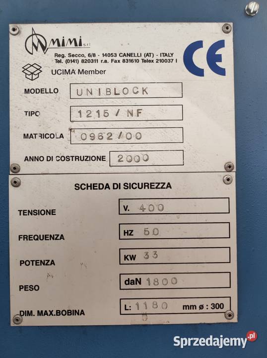 Foliarka Tunel maszyna pakująca UNIBLOCK Suwałki