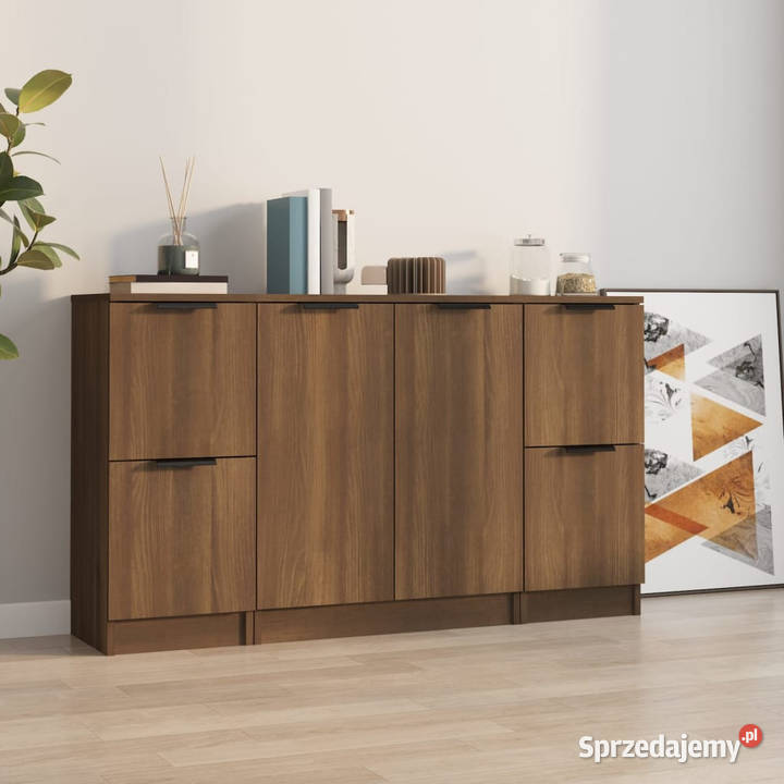Szafki 3 brązowy dąb materiał drewnopochodny mazowieckie