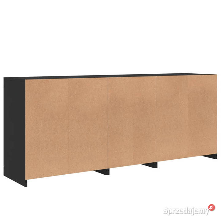 Szafka z oświetleniem LED czarna 162x37x67 mazowieckie Warszawa