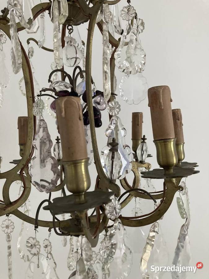 Kryształowomosiężny żyrandol Lampy wiszące Kraków