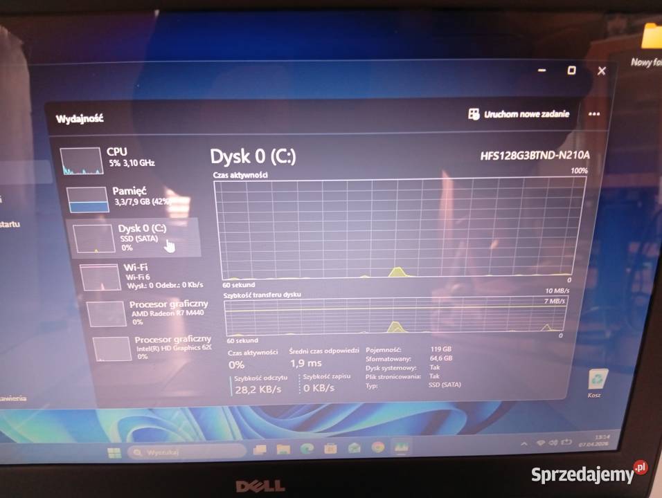 LAPTOP DELL INSPIRON 15 5000 series Windows 11 Dell Żegocina sprzedam