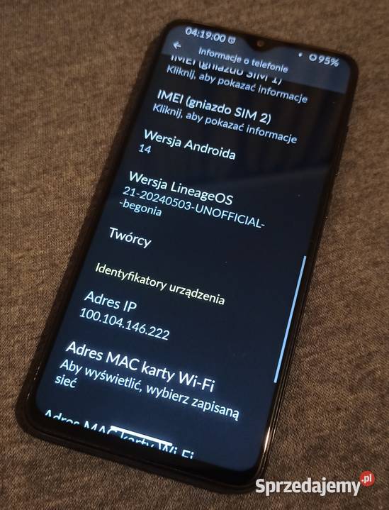RedMI Note8 Pro Rootowany z Lineage OS bez Zielona Góra