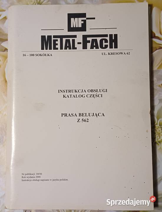 Prasa rolująca METALFACH Z 562 Siatka nieuszkodzony mazowieckie Ciepielów