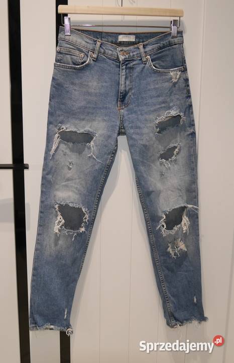 Zara świetne spodnie z dziurami 34 XS Wrocław