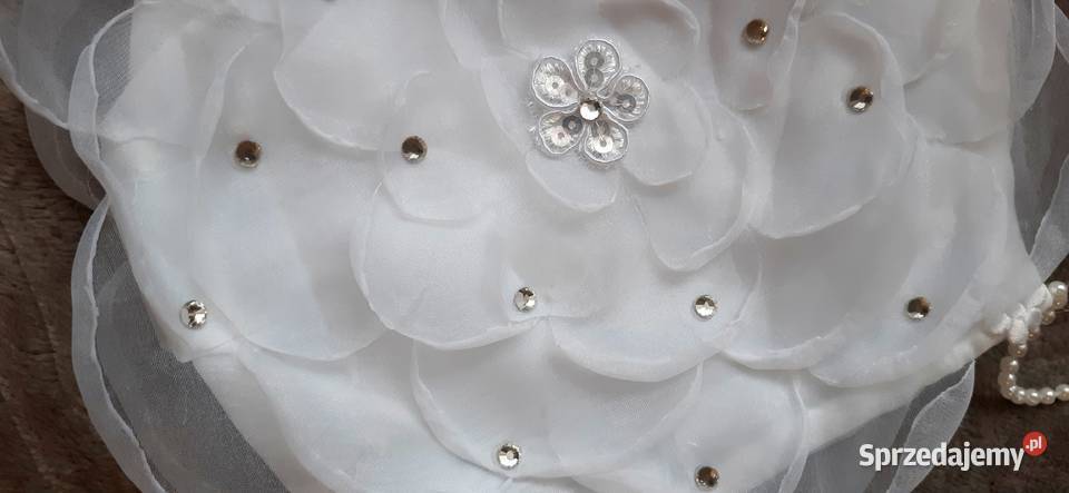 Torebka komunijna różyczka I rękawiczki Borów