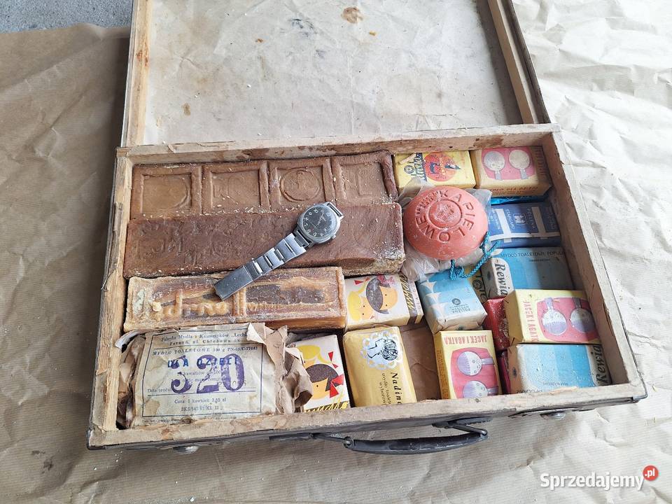Stare mydelka prl Stara walizka Pozostałe Kolekcje Grudziądz