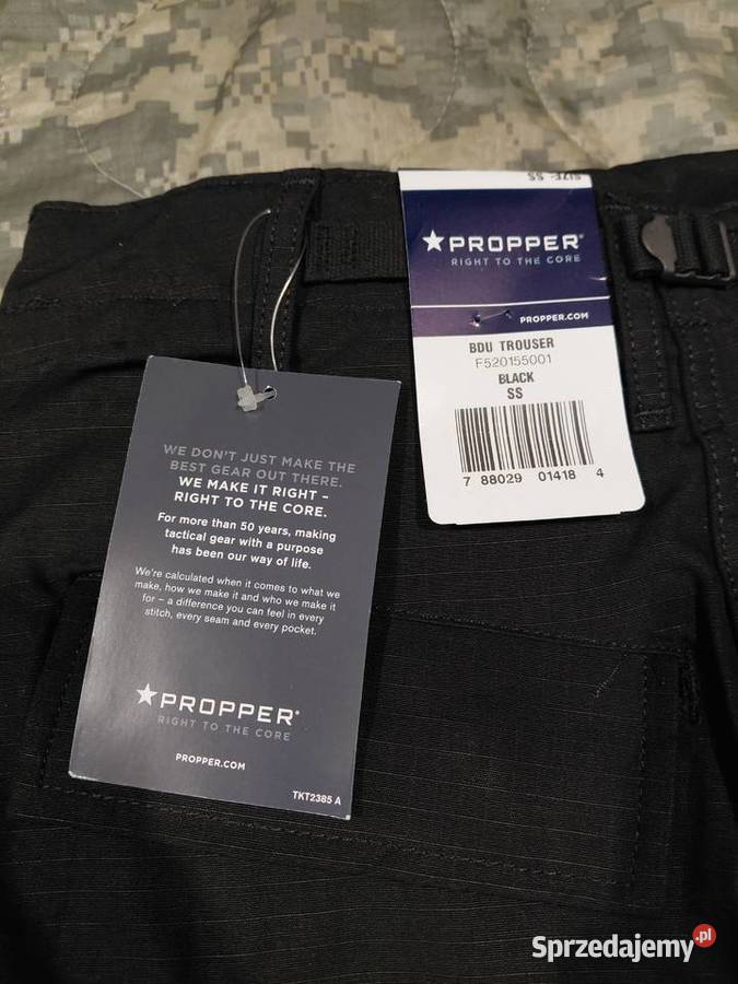 Spodnie BDU black PROPPER small short cotton Wrocław