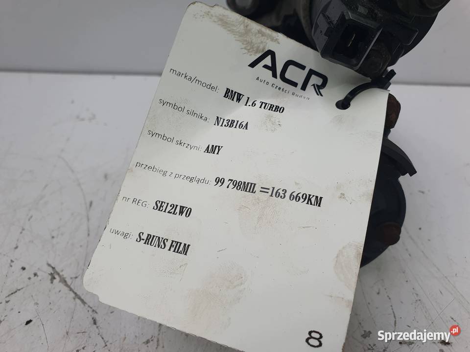 ROZRUSZNIK BMW F20 F21 116i 16 T bosch osobowe Chełm