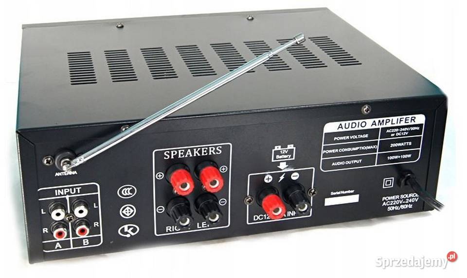 Wzmacniacz USB SD FM MP3 Bluetooth Amplifier Wzmacniacze i pokrewne Białystok