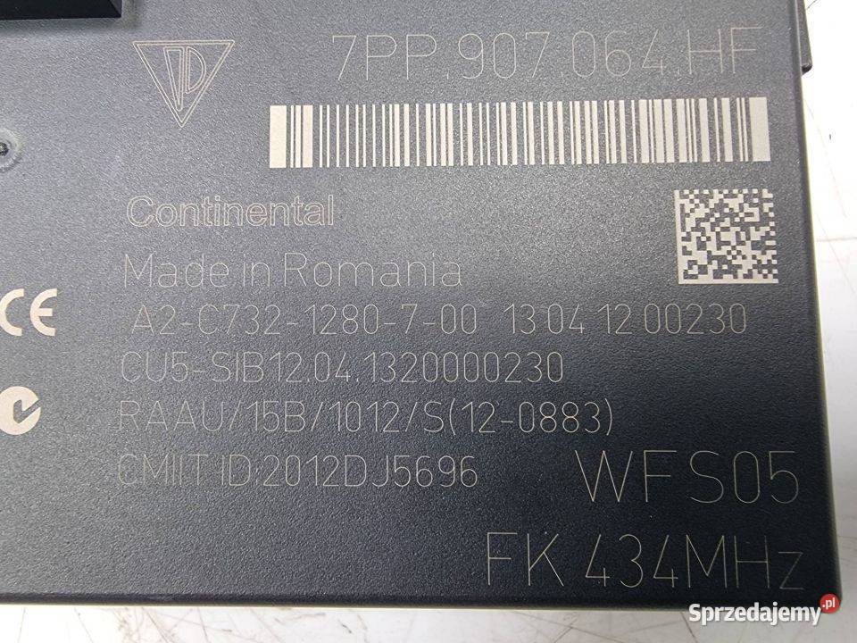 MODUŁ PORSCHE PANAMERA TURBO 970 7PP907064HF kujawsko-pomorskie Lipno