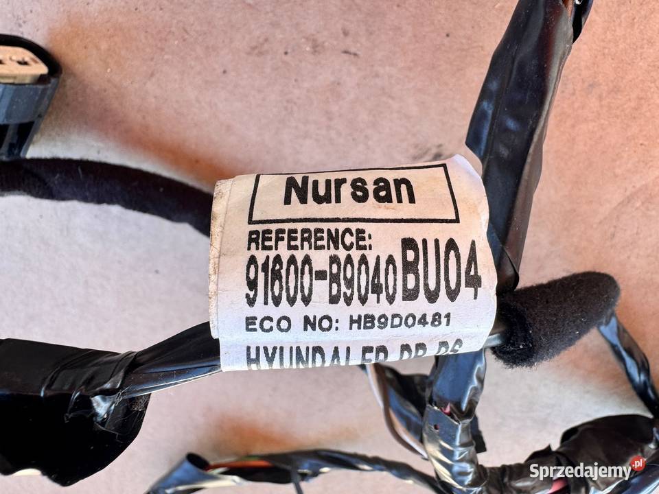 Wiązka przewodów drzwi przednich lewych Hyundai Brzesko sprzedam