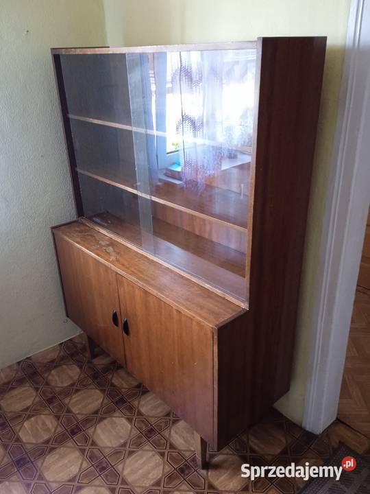 Serwantka drewniana retro z lat 70 do lekkiej Antyki, Sztuka, Kolekcje świętokrzyskie Starachowice sprzedam