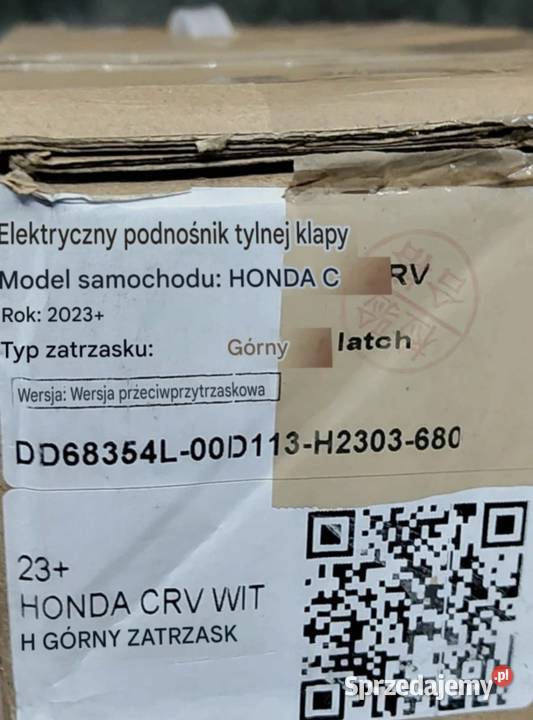 Honda CRV CRV 2023 Nowe Siłowniki Klapy Warszawa
