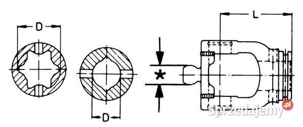 Widłak na rurę profilowaną na kołek sprężysty małopolskie Kamionna