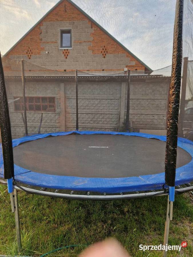Trampolina z siatką ochronną i drabinką Kayoba Głogowa