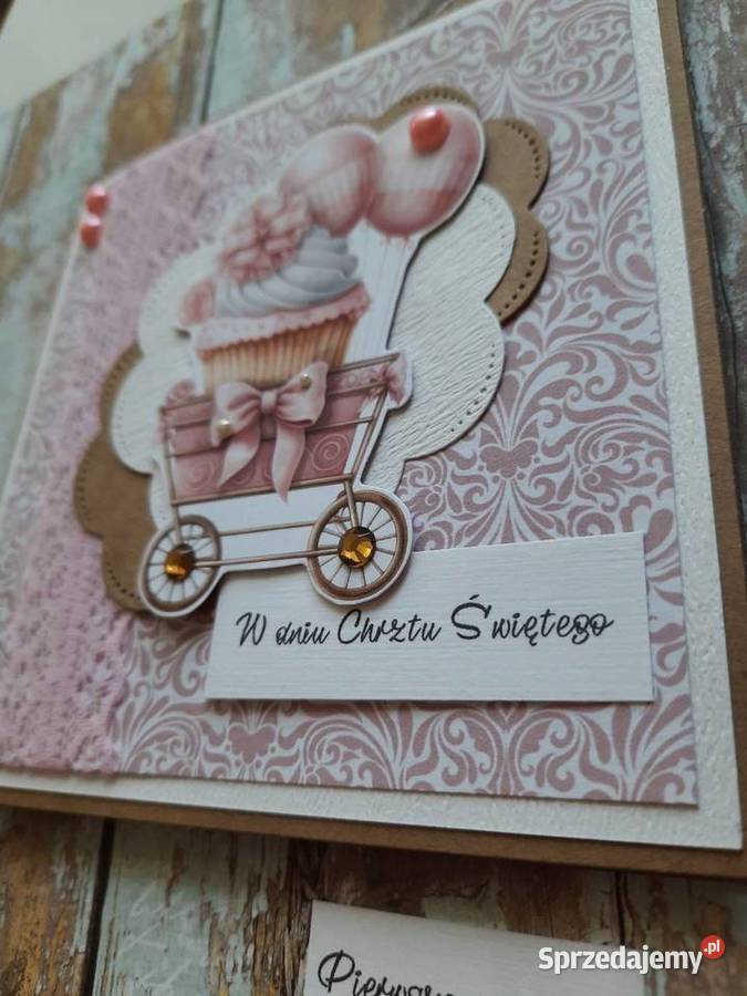 Kartka personalizowana na Chrzest urodzin lubelskie Ryki