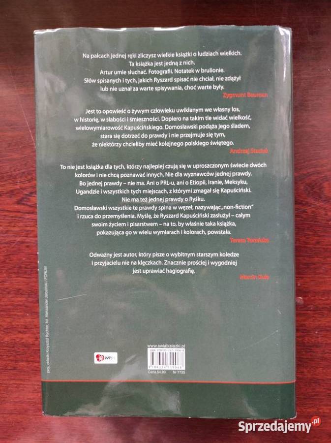 Kapuściński nonfiction Artur Domosławski ISBN 9788320057218 Kielce sprzedam