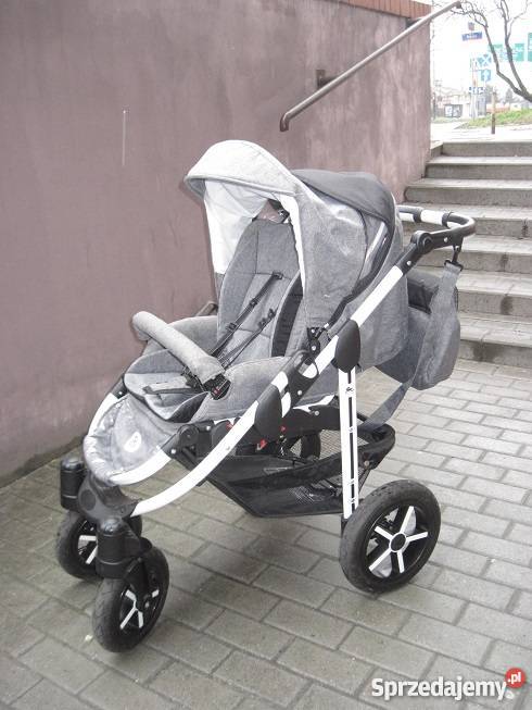 Wózek 3w1 Emjot BlackWhite Aluminium Łódź