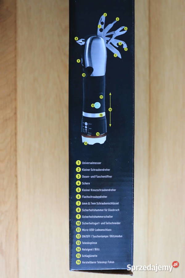 Latarka LED wielofunkcyjna Panta Safe Guard Warszawa sprzedam