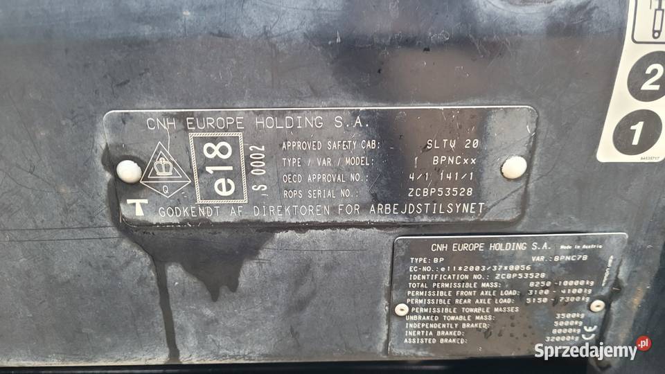 CASE IH PUMA 145 12r RAMA KABINY 84246943 Kolno