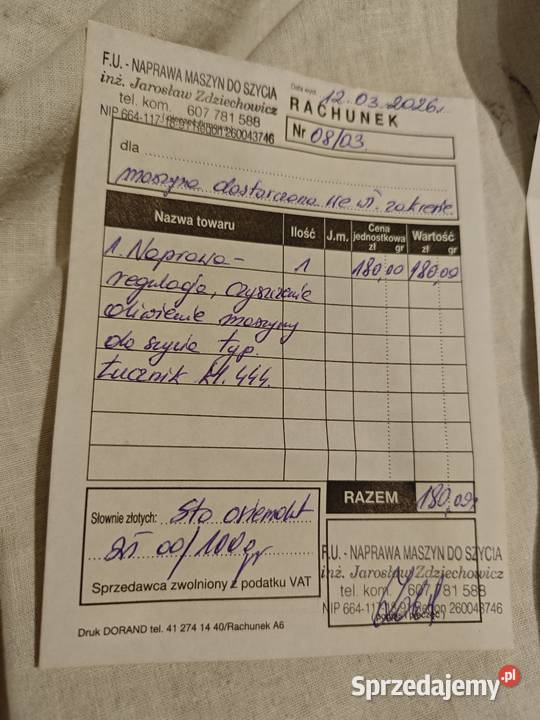 Maszyna do szycia predom Łucznik 444 AGD drobne