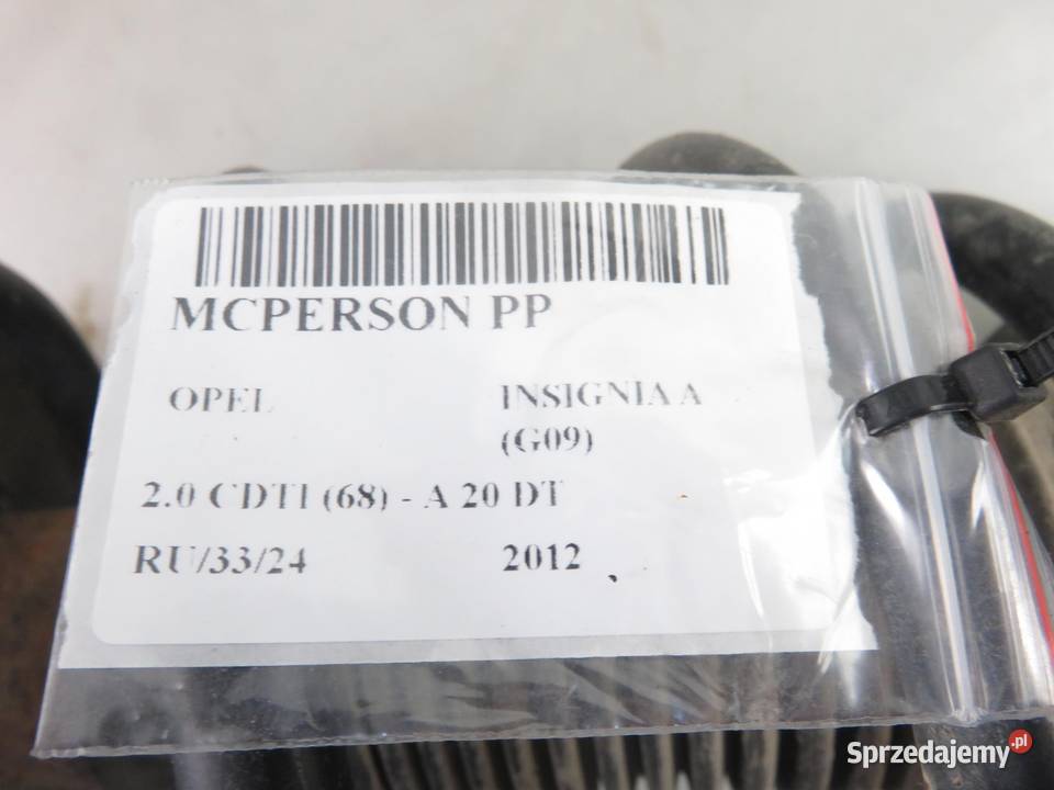 MCPERSON PRAWY PRZEDNI OPEL INSIGNIA A 20 CDTI Amortyzatory