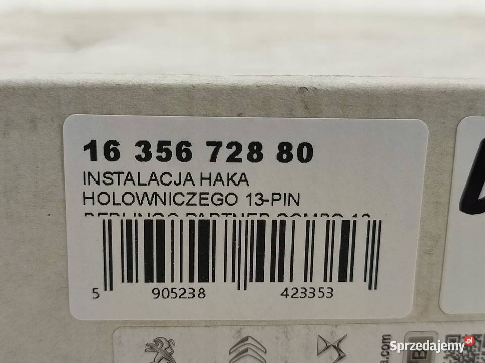 INSTALACJA HAKA HOLOWNICZEGO 13PIN CITROEN