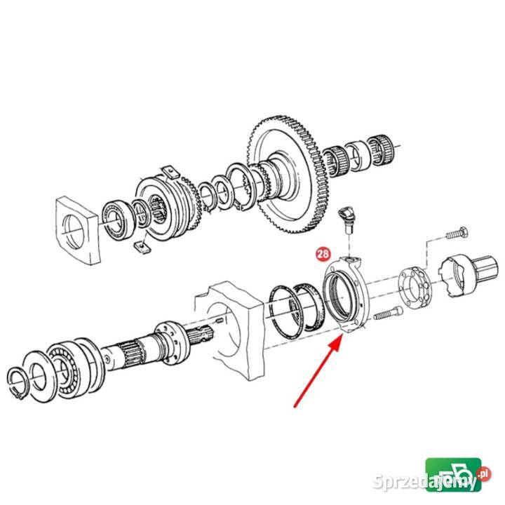 Obudowa Pokrywa łożyska 934152220030 WOM Silnika Pozostałe Wilkowo