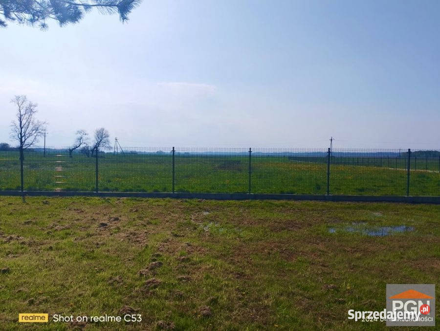Grunt Roby 1240m2 gaz sprzedam