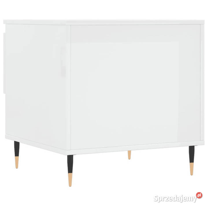 Stolik boczny biały z połyskiem 50x46x50 mazowieckie Warszawa sprzedam
