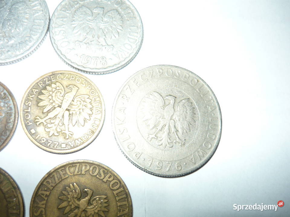 13 bez znaku mennicy PRL Stare monety 20 10 5 1 wielkopolskie Krotoszyn