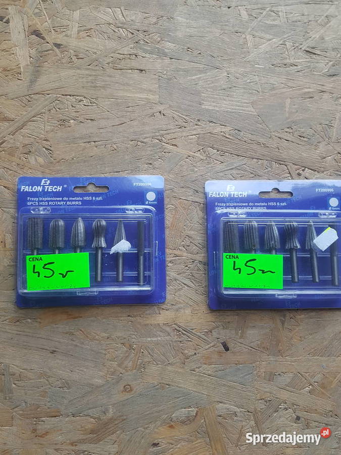 Frezy trzpieniowe HSS do metalu pilniki 6 FAL Głogowa