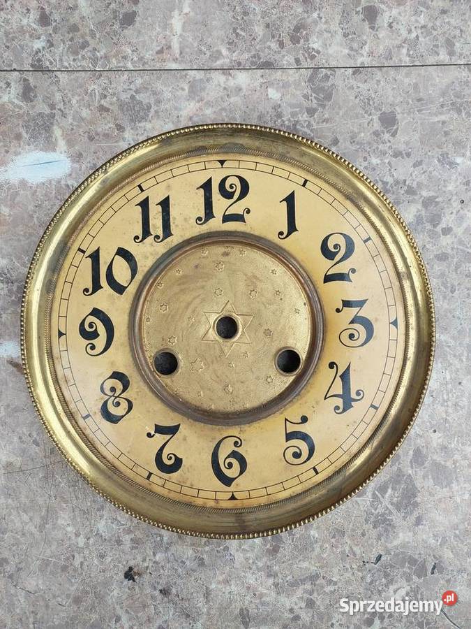 690 Tarcza starego zegara ściennego ślązak 185 Tczew