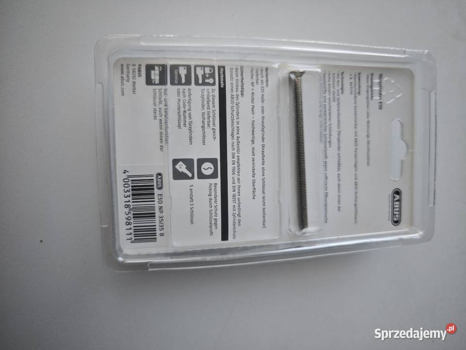 Wkładka bębenkowa ABUS E30 3555 z 5 kluczami Siechnice