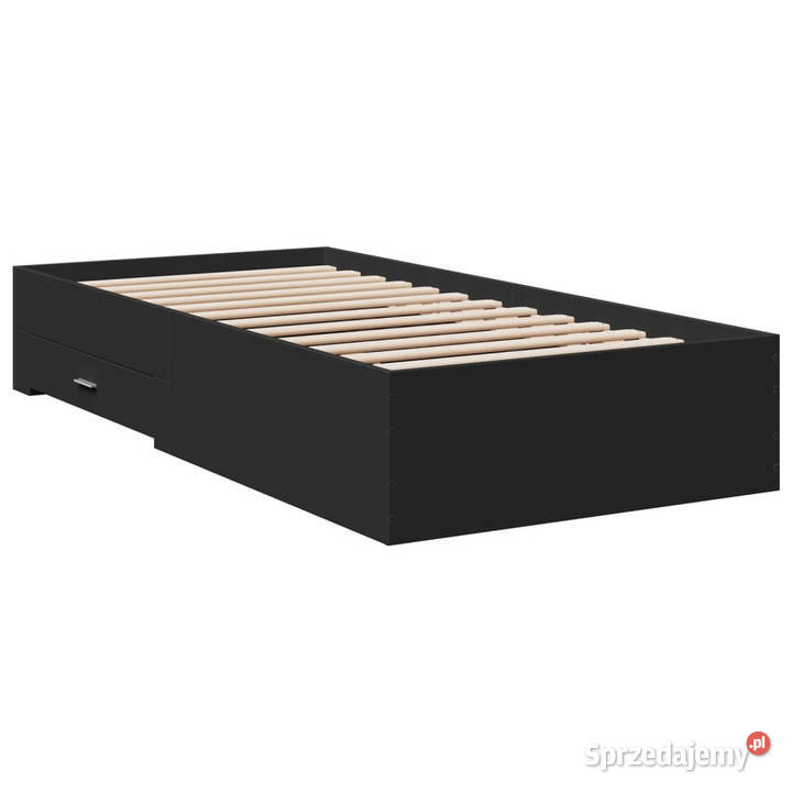 Rama łóżka z szufladami czarna 75x190 WM3280441 193cm mazowieckie